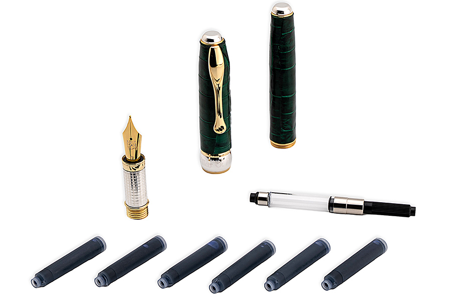 Handcrafted Pen in Genuine Crocodile Leather - Image 5