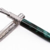 Silver and Green Resin Fountain Pen